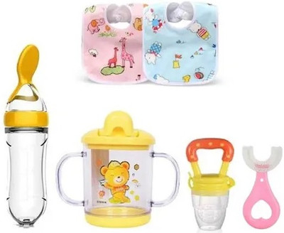 LooksGood Baby combo pack6,1 Sfb,1 sip,1 nib, 1 ub,2bibs(Multicolor)