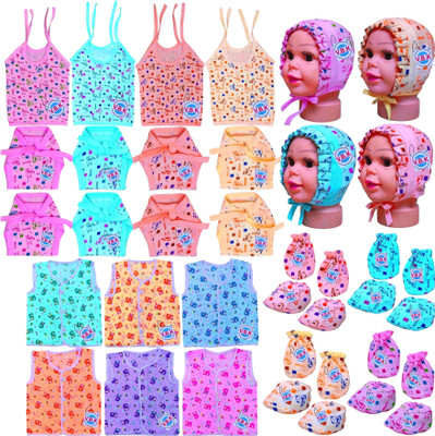 V.B.K Baby Cloth Set / Baby Shower Gift Set, 0 to 6 Month, Hosiery(Multicolor)