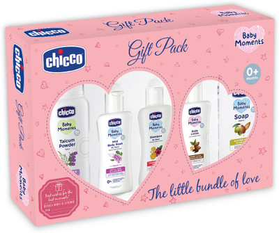 Chicco Baby Moments Essential Pink Gift Set(Pink)
