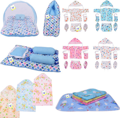 Toddylon New Born Baby Care Clothing And Essential Gift Set Combo(Multicolor)
