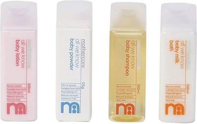 Mothercare Gift of Love, My First Gift Set | Baby skin & body care Combo, Pack of 4(Multicolor)