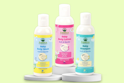 Lumiva Value Pack 100ml of Baby Shampoo,Lotion & Bodywash(White)