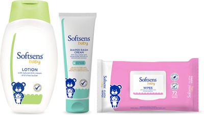 Softsens Baby Safe Diaper Care & Body Care Kit(White)