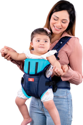 MYLO Baby 3 in 1 Premium Carrier Comfortable & Adjustable | Lightweight (6-15 Months) Baby Carrier(Sky Blue & Royal Blue, Front Carry facing in)