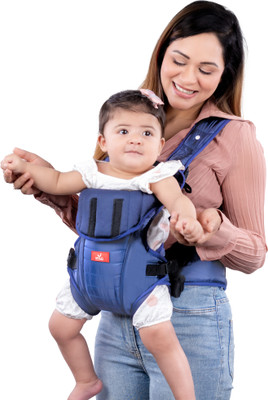 MYLO Baby Carrier Comfortable Head Support & Adjustable Buckle Strap (6-15 Months) Baby Carrier(Blue, Front Carry facing in)