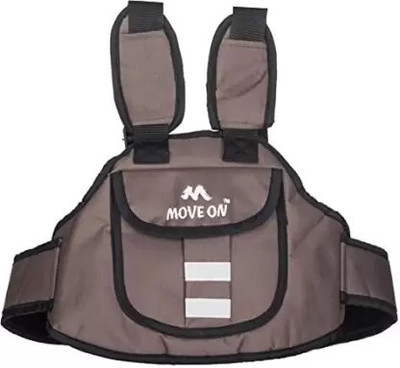 MoveOn Two Wheeler Kid Safety Belt Baby Carrier(Brown, Front carry facing out)