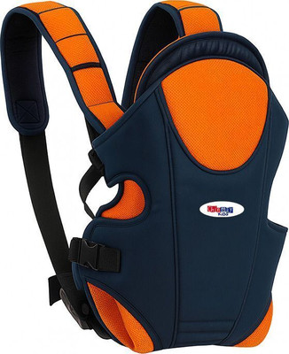 Chinmay Kids Baby Carrier Sling Portable Child Bag Multi functional (Navy, Orange Carry) Baby Carrier(Orange, Back Carry)