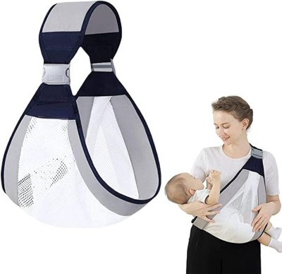Zonkar Baby Carrier Newborn to Toddler, Ergonomic 3D Mesh Baby Wraps Carrier Baby Carrier(Blue, Front Carry facing in)