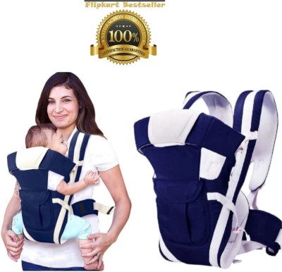 V N INTERNATIONAL High Quality Baby Carrier 4 In Position With Safety belt /Head Support Baby Carrier(Navy Blue, Front Carry facing in)