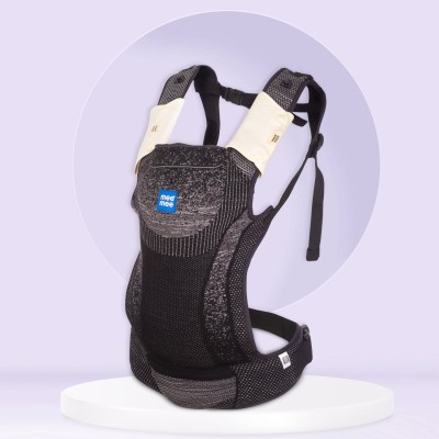 MeeMee 6-in-1 Baby Carrier with Detachable Hip Seat Sling Carrier, 9 to 48 Months Baby Carrier(Black, Hip Carry)