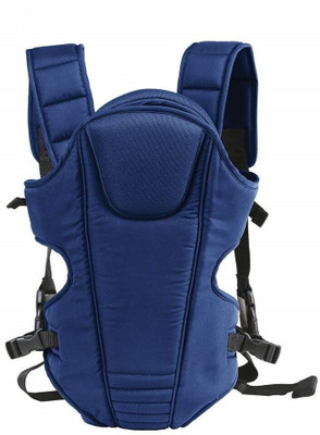 MOMSCAPE 3 in 1 Adjustable Baby Carrier Kangaroo Head Support Safety Belt Sling Backpack Baby Carrier(Blue, Front Carry facing in)