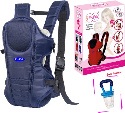 ProPak Baby Carrier Bag for 0 to 3 Years, 3-in-1 Carry Position, Soft & Comfortable Baby Carrier(Navy Blue, Front carry facing out)