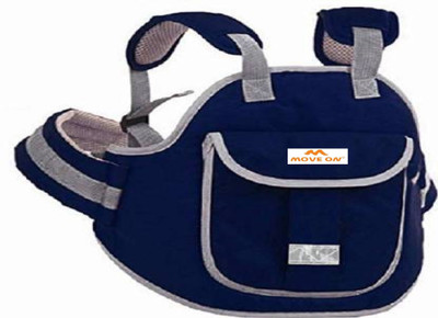 MoveOn TWO WHEELER KIDS SAFETY BELT Baby Carrier(Navy Blue, Front carry facing out)