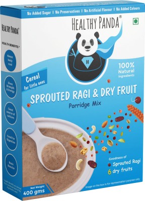 HEALTHY PANDA Organic Sprouted Ragi Dry fruit Porridge Powder for babies Cereal(400 g, 6+ Months)