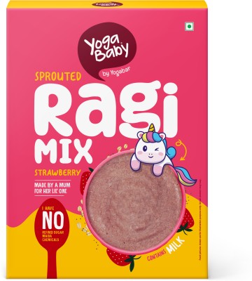 Yogabar Yogababy Sprouted Ragi Mix - Strawberry Cereal(200 g, 8+ Months)