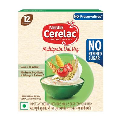 Nestle Cerelac Multi Grain Dal Veg Cereal from 12 to 24 Months Cereal(300 g, 12+ Months)