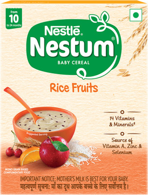 Nestle Nestum Baby Cereal - Rice Fruits (From 10 to 24 months) - BIB Pack Cereal(300 g, 10+ Months)