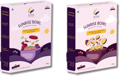 PurFerme Project Sunrise Bowl Nutritious Sprouted Ragi Oats Porridge Mix - Sweet Potato(1+1) Cereal(200 g, Pack of 2, 4+ Months)