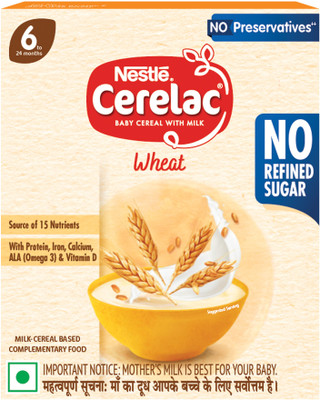 Nestle Cerelac Wheat Baby Food Cereal with No Refined Sugar & No Preservatives Cereal(300 g, 6+ Months)