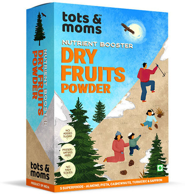 TOTS AND MOMS Dry Fruits Powder | Nutrient Booster - 100g Cereal(100 g, 8+ Months)