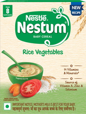 Nestle Nestum Baby Cereal - Rice Vegetables (From 8 - 24 months) - BIB Pack Cereal(300 g, 8+ Months)