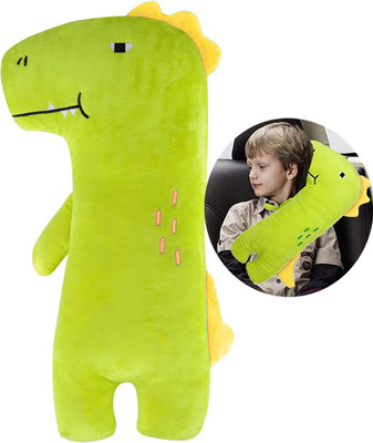 Synlark Microfibre Travel Pillow Pack of 1 Animals Pillow(Green)