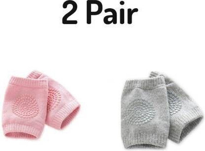 EMPOISON Baby Crawling Knee Pad Non-Slip Multi Color (2 Pair) Multicolor Baby Knee Pads(Solid)