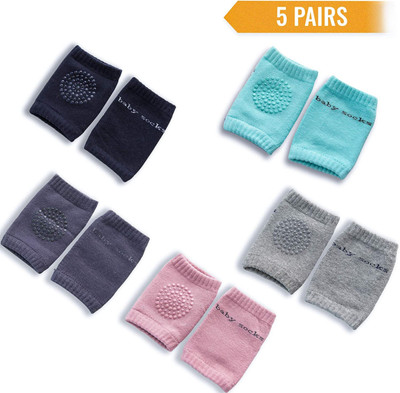 ABlue Clipper Tinybloom2283Babykneepad Multicolors Baby Knee Pads(Self design)