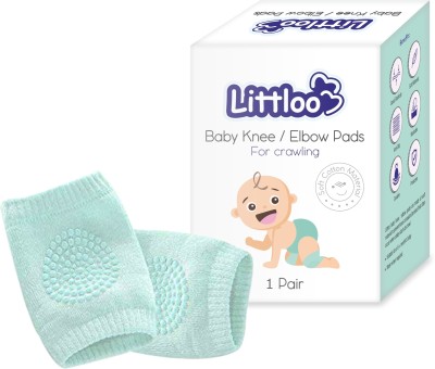 Littloo Knee Protector & Elbow Pads - PO-2 Green Baby Knee Pads(Simple soft Cotton)