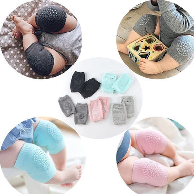 EMPOISON Baby Knee Pads for Crawling, Knee Safety Protector Multicolor Baby Knee Pads(Ergonomic Design)
