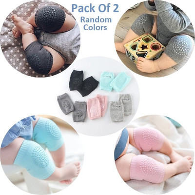 FlyTouch 2 -Baby Knee Pads for Crawling Stretchable Soft Knee Cap Elbow Safety Protector Multicolors Baby Knee Pads(Anti Slip Knee Pads Crawling Socks Unisex Baby Toddlers Knee brace)