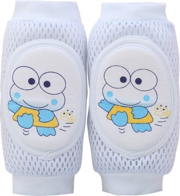 SYGA Cartoon Design Soft Baby Knee Pad (Blue) Blue Baby Knee Pads(Frog Design Knee Pad)