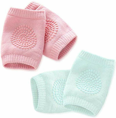 DYLANF Crawling Baby, Anti-Slip Knee Pads/Guards-Black (pack of 2)(multi colors) Multicolor Baby Knee Pads(solid)