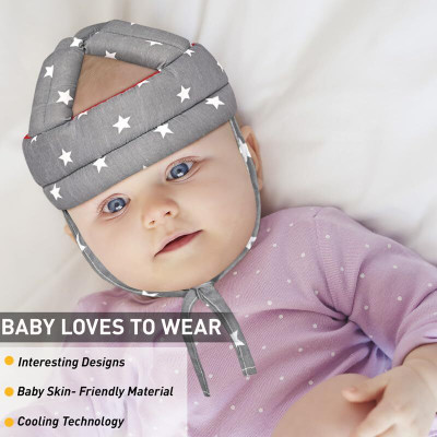 LOGIC PRO Safety Baby Helmet(Grey)