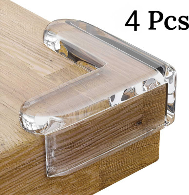 NANNY PENNY Silicon Corner Protector for Table Corner Guards for Baby Safety (Pack of 4)(Transparent)