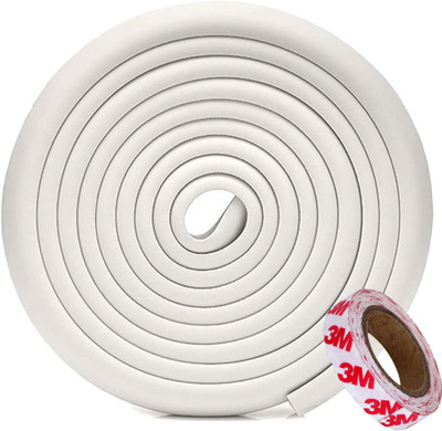 KidDough Corner Safety Strip | Corner Protector for Kids (White 5 Meters Roll)(White)