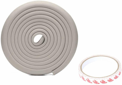 Safe-o-kid High Density L-Shaped 5 mtr Long 1 Edge Guard Strip with 4 Corners(Grey)