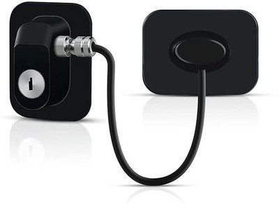 Sergio Child Safety Device Refrigerator Door Lock with Key and Adhesives(Black)