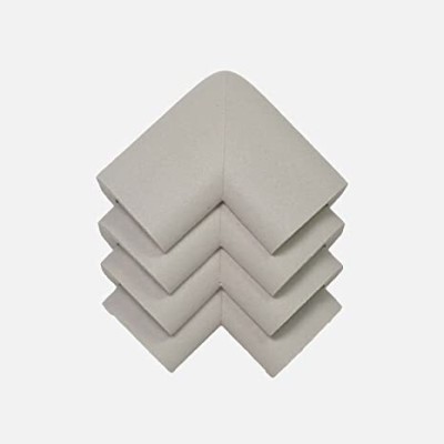 Safe-o-kid High Quality,High Density, L-Shaped Medium (5.5*5.5*3.2 cm) NBR Corner Cushions-Pack of 4- Free Delivery(Grey)