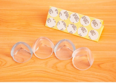 DHASRAM Baby Proofing Edge/Corner Guards/Table Corner Protector-pack of 4(White)