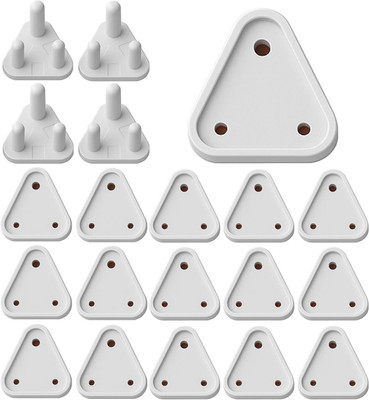DALUCI Baby Safety & Baby Proofing Plugs Covers Socket Protector (15A*4pcs) (5A*16pcs)(White)