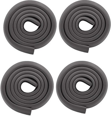 Safe-o-kid High Density L-Shaped 2 Mtr Long Large 4 Edge Guard Strips, Black(Black)