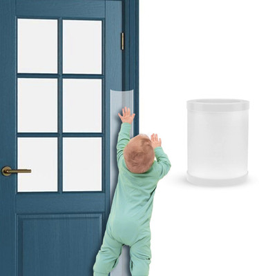 StarAndDaisy Baby Finger Pinch Door Guard Strip in Door Crack Protector for Kids-120 * 10 CM(Transparent)