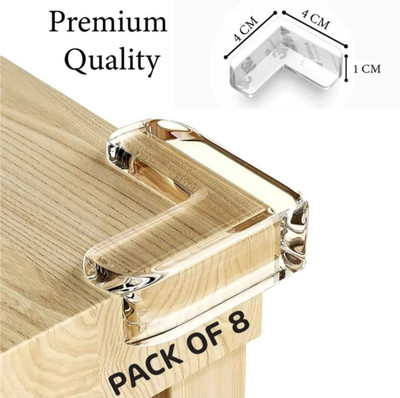 NANNY PENNY Protector for Baby & Sharp Edge Protector for Furnitur Pack of 8(Transparent)