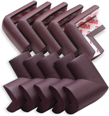 DHASRAM Baby Proofing Edge/Corner Guard for Child Safety Edge Protector -12 Counts(Brown)