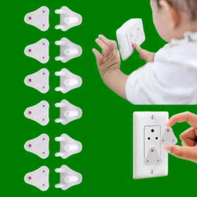 AirSoft Baby Safety Child Proofing Electric Socket Plug Guards Switch Board Cover -12(White)