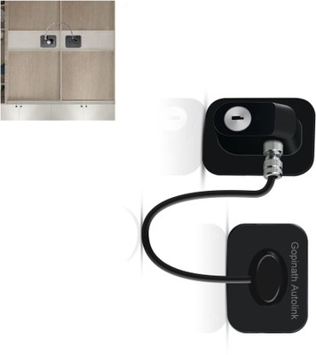 GOPINATH AUTOLINK Child Safety Device Refrigerator Door Lock with Key and Adhesives-pack of 1(Black)
