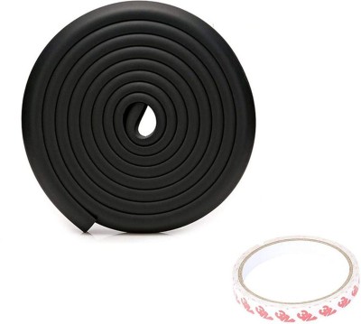 Safe-o-kid High Density L-Shaped 5 mtr Long 1 Edge Guard Strip with 4 Corners(Black)