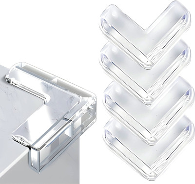 Bembika Baby Safety Corner Protector, Proofing Edge & Guard-(4 Pcs)(L-Shape)(White)