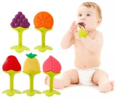 Eispy 5Pcs teethr Rattle(Multicolor)